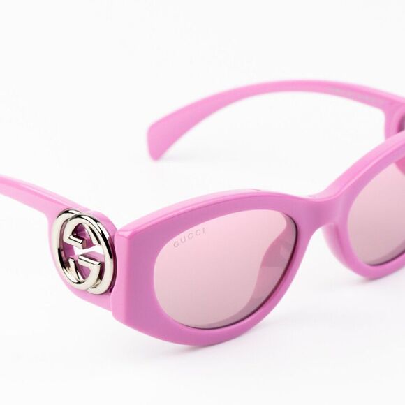 NEW Gucci GG1691S 003 Pink Mirror Women Oval Sunglasses GG 1691S main image 7